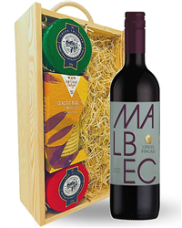 Red Wine and Cheese Hamper