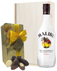 Malibu And Chocolates Gift Set