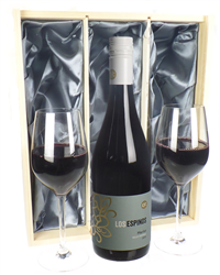 Merlot Red Wine And Glasses