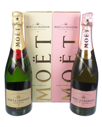 Moet And Chandon Champagne Two Bottle Gift Box Moet And Moet Rose