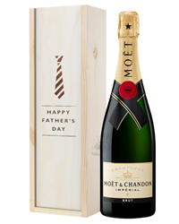 Moet et Chandon Champagne Fathers Day Gift In Wooden Box