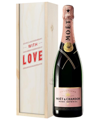 Moet et Chandon NV Rose Champagne Valentines Day Gift