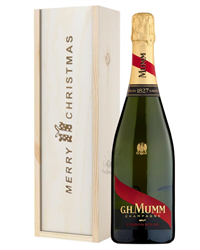 Mumm Cordon Rouge Champagne Single Bottle Christmas Gift