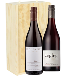 New Zealand Pinot Noir Mixed Two Bottle Wine Gift