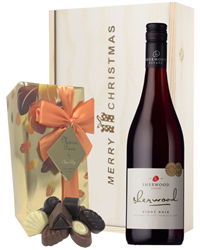 New Zealand Pinot Noir Red Wine Wine  Christmas Wine and Chocolate Gift Box