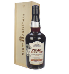 Peaky Blinder Spiced Rum Christmas Gift In Wooden Box