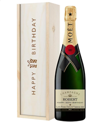 Personalised 50th Birthday Champagne Gift