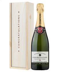 Personalised Champagne Congratulations Gift