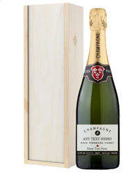 Champagne with Personalised Label
