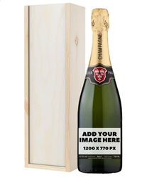 Personalised Champagne Label Upload Custom Artwork