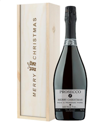 Personalised Prosecco Christmas Gift