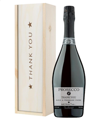 Personalised Prosecco Thank You Gift