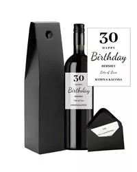 Personalised Red Wine Birthday Gift
