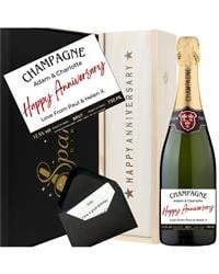 Personalised Signature Anniversary Champagne Gift