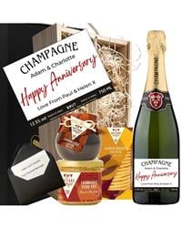 Personalised Signature Anniversary Champagne Hamper