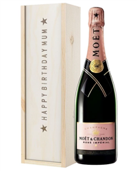 Pink Champagne Birthday Gift For Mum