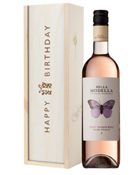 Pinot Grigio Rose Wine Birthday Gift