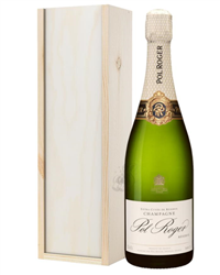 Pol Roger Champagne Gift in Wooden ...