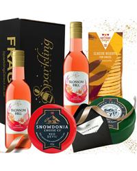 Rose Wine and Cheese Gift Set - 2 x...