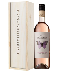 Rose Wine Birthday Gift For Dad