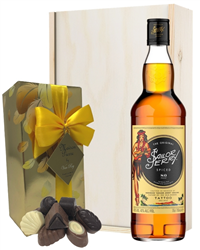 Sailor Jerry Spiced Rum and Chocolate Gift Set