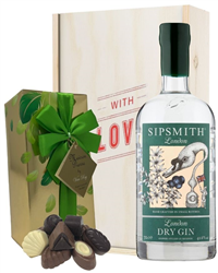 Sipsmith Gin and Chocolates Valentines Gift