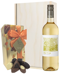 South African White Wine and Chocolates Gift Set