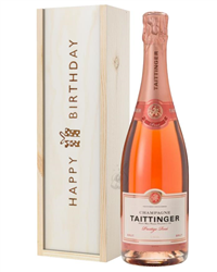 Taittinger Rose Champagne Birthday Gift