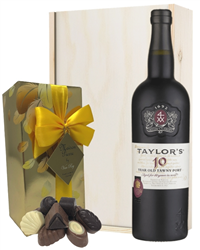 Taylors 10 Year Old Port and Chocolates Gift Set