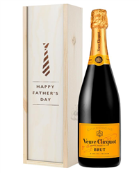 Veuve Clicquot Champagne Fathers Day Gift In Wooden Box