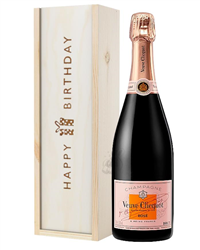 Veuve Clicquot Rose Champagne Birthday Gift