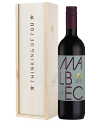 Wine Thinking of You Gift - Argentinian Malbec Red Wine