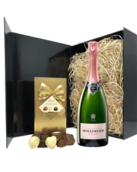 Bollinger Rose Champagne and Chocolate Gift Set