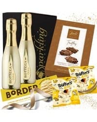 Bottega Gold Prosecco Gift Set - Mini Prosecco Chocolate Hamper Gift Set