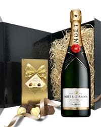 Champagne Gift Set - Moët & Chandon with Chocolates | Luxury Hamper UK