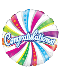 Congratulations Helium Balloon Gift