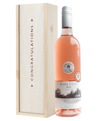 English Rose Wine Congratulations Gift