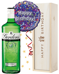 Gin and Balloon Birthday Gift