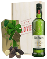 Glenfiddich Whisky and Chocolates Valentines Gift
