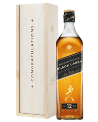 Johnnie Walker Black Label Whisky Congratulations Gift