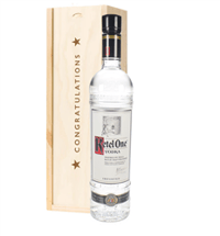 Ketel One Vodka Congratulations Gift In Wooden Box