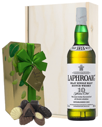 Laphroaig 10 Year Old and Chocolates Gift Set