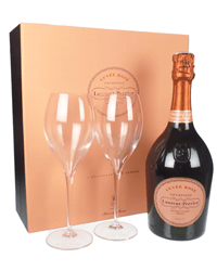 Laurent Perrier Rose Champagne Gift Set with Glasses