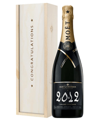 Moet et Chandon Vintage Congratulations Gift In Wooden Box