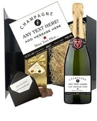 Personalised Champagne Gift Set – Champagne & Chocolate Hamper