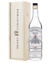 Portobello Road Gin Christmas Gift In Wooden Box