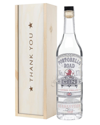 Portobello Road Gin Thank You Gift In Wooden Box