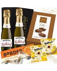 Happy Birthday Prosecco Gift Set for Women – Prosecco & Chocolates Hamper