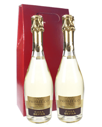 Prosecco Two Bottle Wine Gift Box