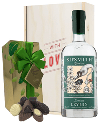Sipsmith Gin And Chocolates Valentines Gift